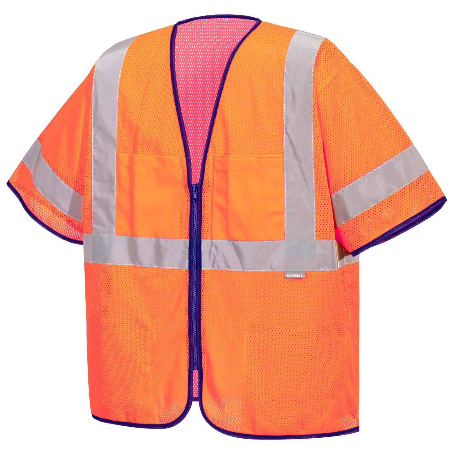 Orange Safety Vest - Portwest - Hi-Vis Mesh Fabric