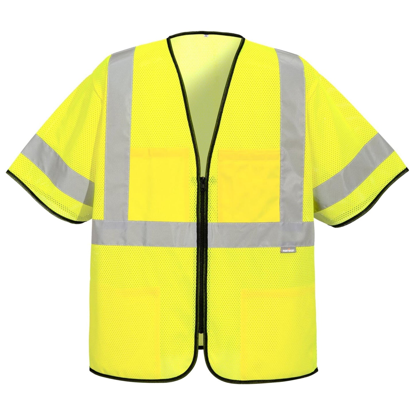 Orange Safety Vest - Portwest - Hi-Vis Mesh Fabric