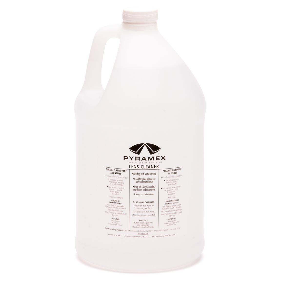 1 Gallon Lens Cleaner Refills - Pyramex - Anti-fog Formula