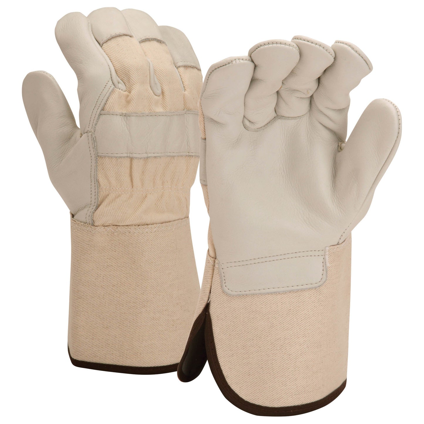 Tan Leather Gloves - Pyramex - Premium Cowhide Quality