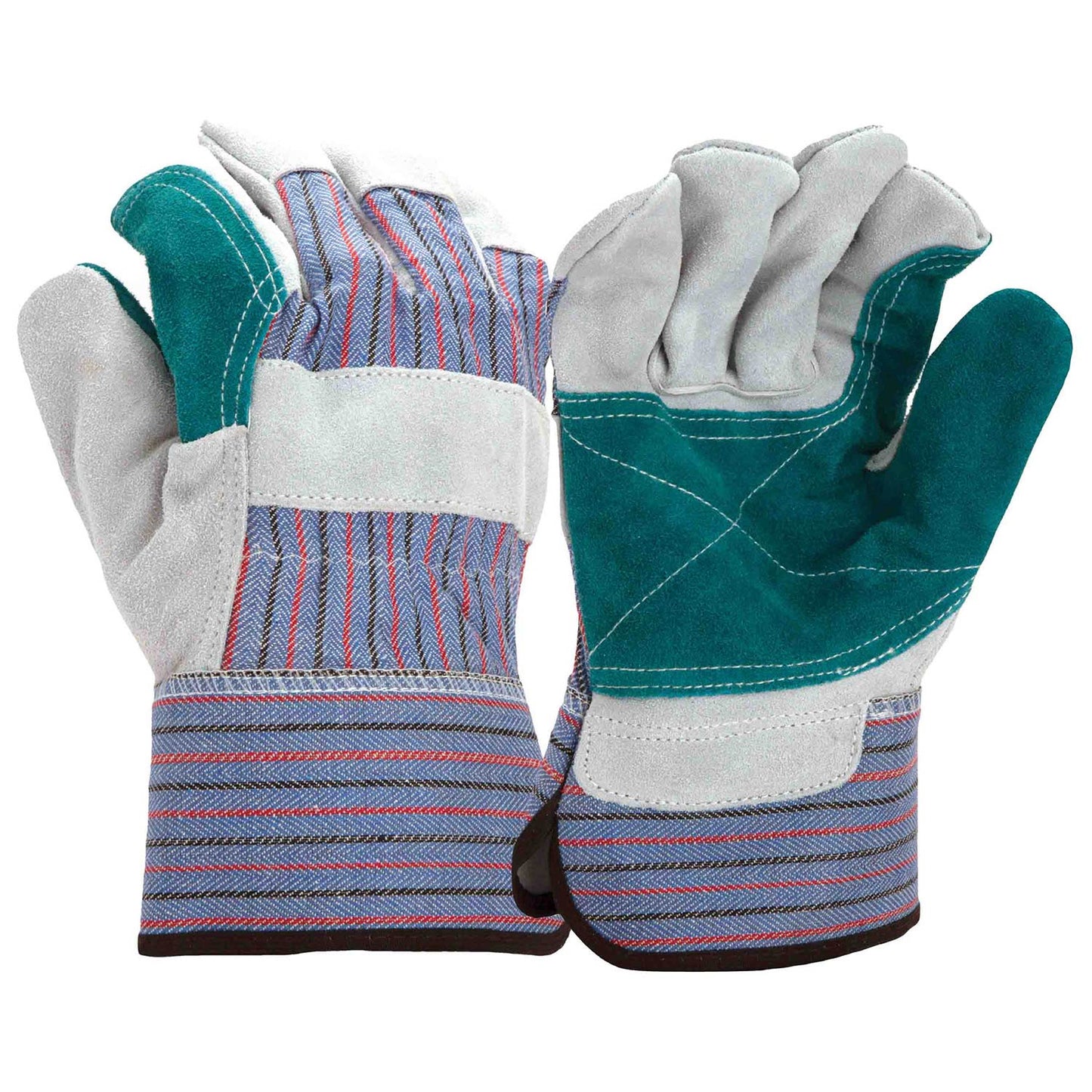 Gray Leather Gloves - Pyramex - Durable Split Cowhide