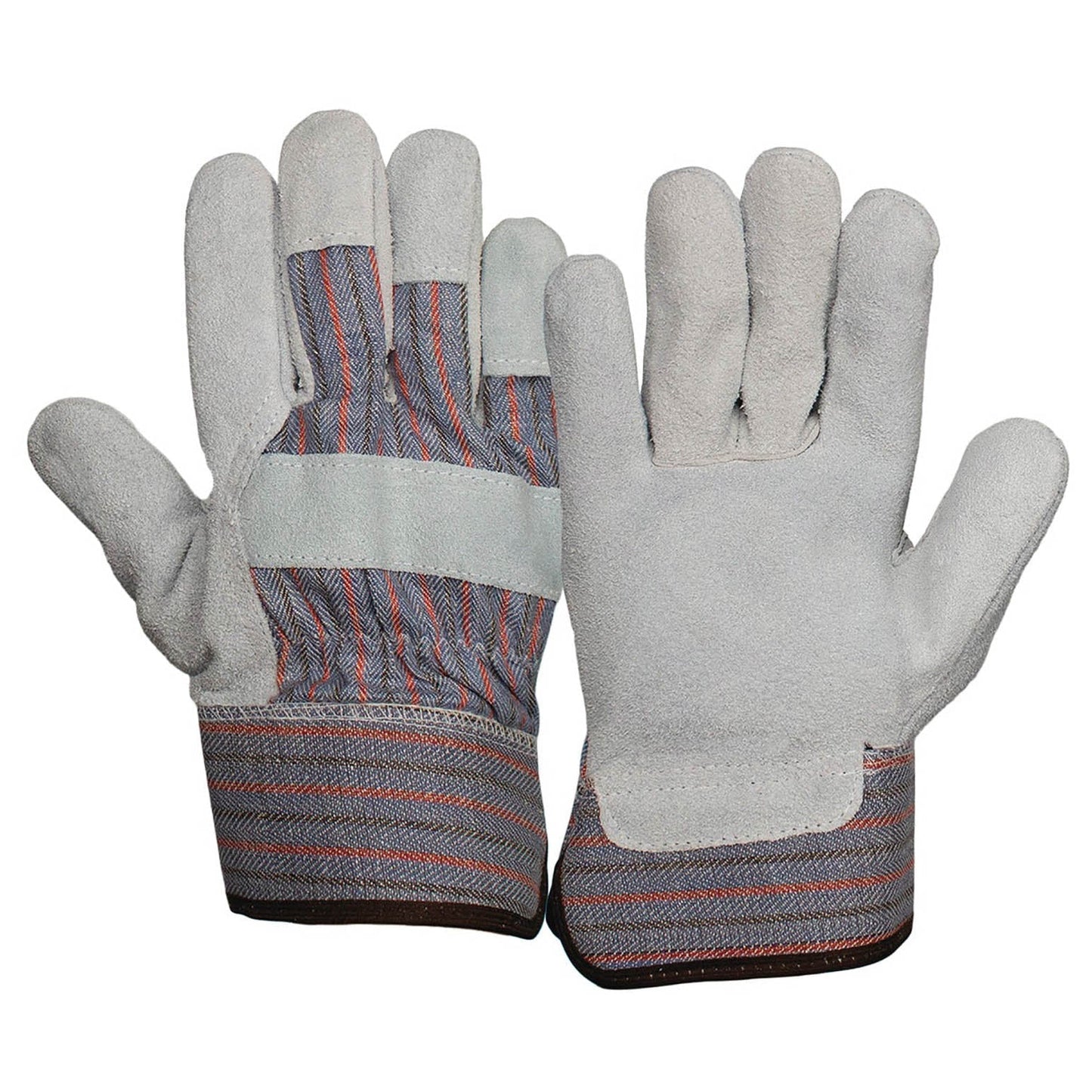 Gray Leather Gloves - Pyramex - Durable Cuff Design