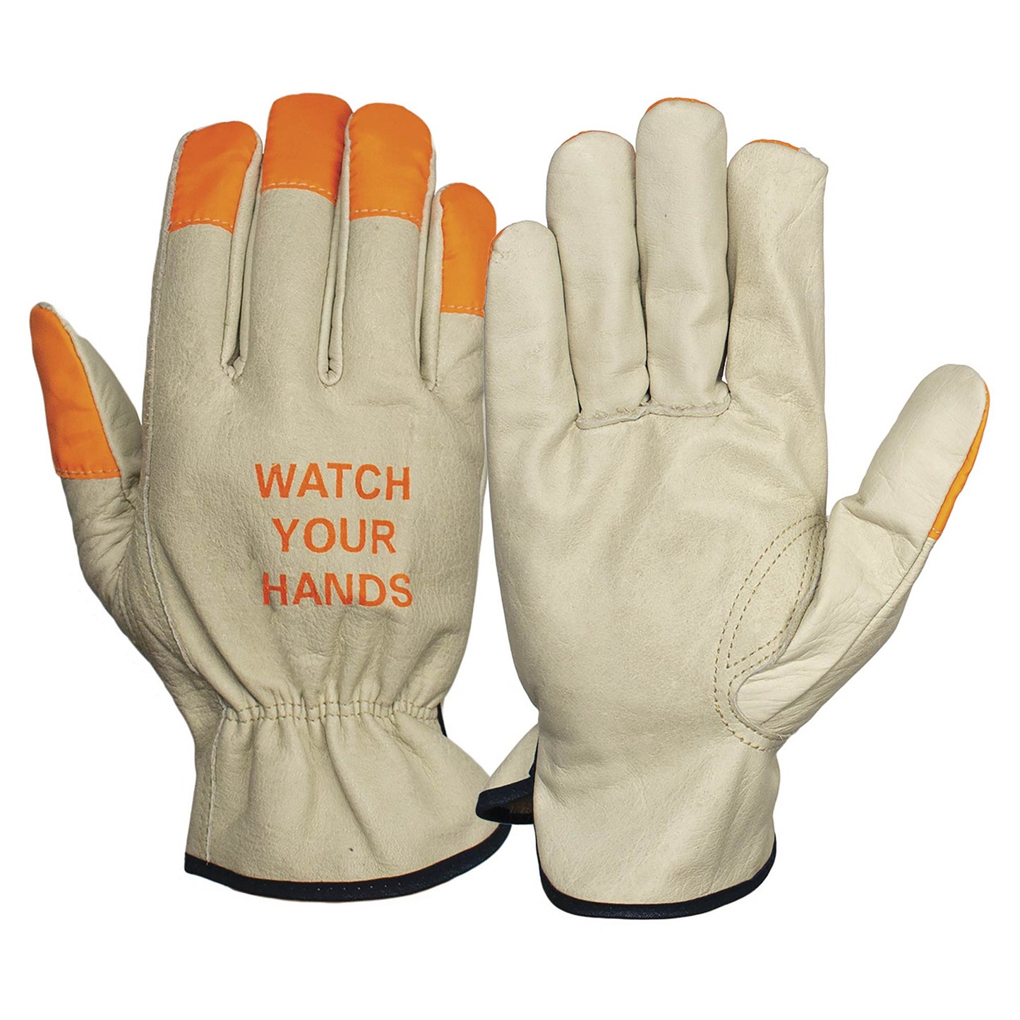 Tan Leather Gloves - Pyramex - Grain Cowhide Comfort