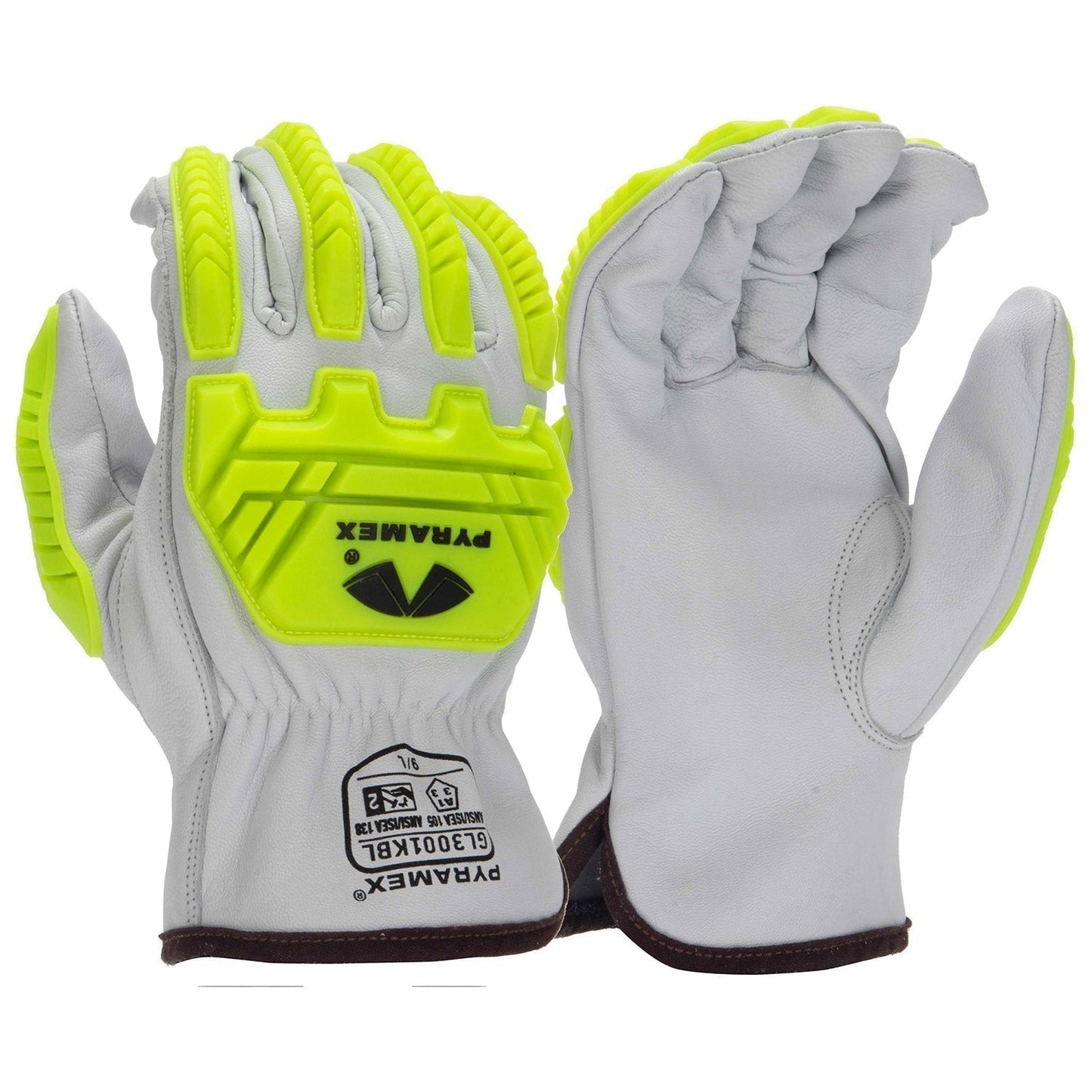 TPR Impact Leather Gloves - Pyramex - Durable Goatskin