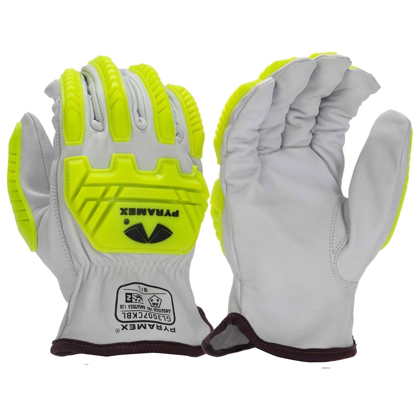 TPR Impact Leather Gloves - Pyramex - Durable Goatskin