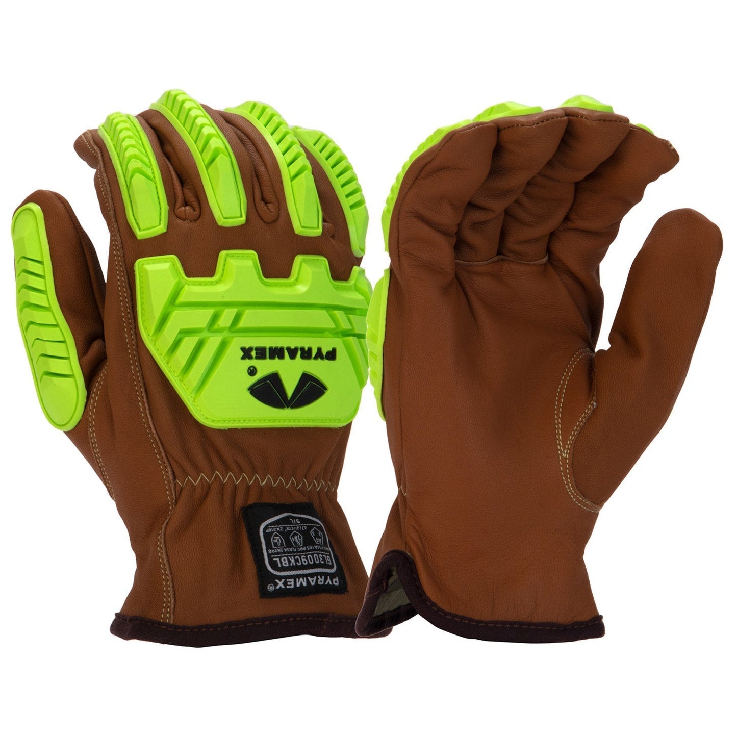 TPR Impact Leather Gloves - Pyramex - Goatskin Design