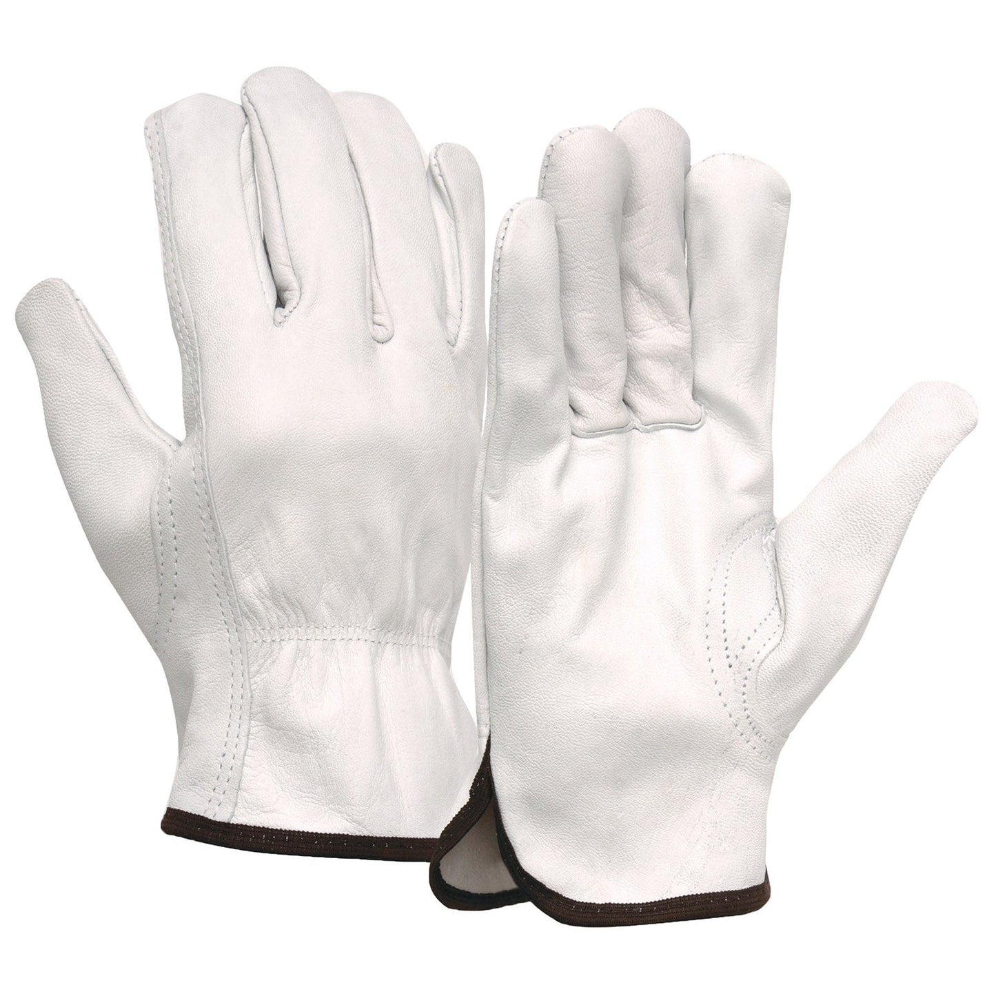 White Leather Gloves - Pyramex - Comfortable Goatskin