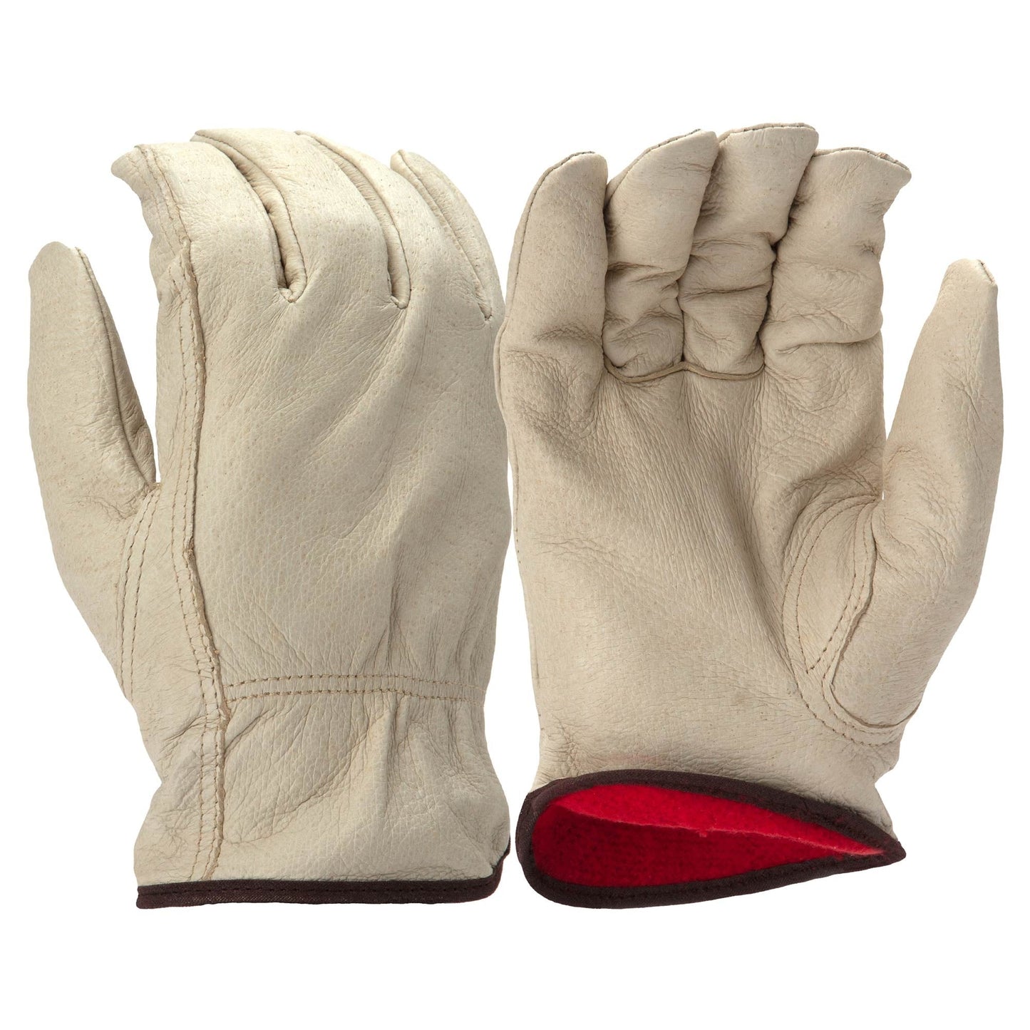 Tan Leather Gloves - Pyramex - Grain Pigskin Insulated
