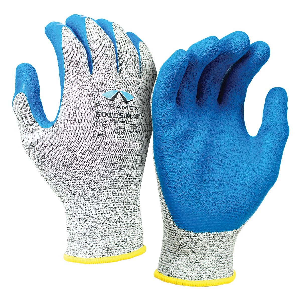 Blue/White String Knit Gloves - Pyramex - Durable Grip