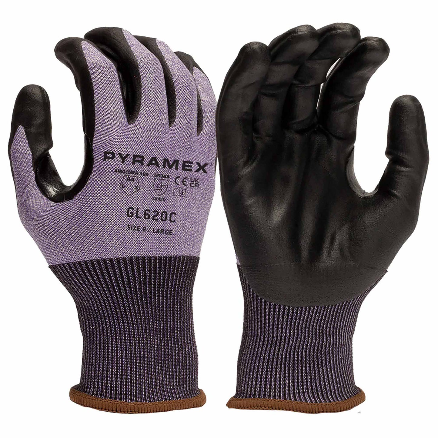 Black Durable String Knit Gloves - Pyramex - Comfortable Grip