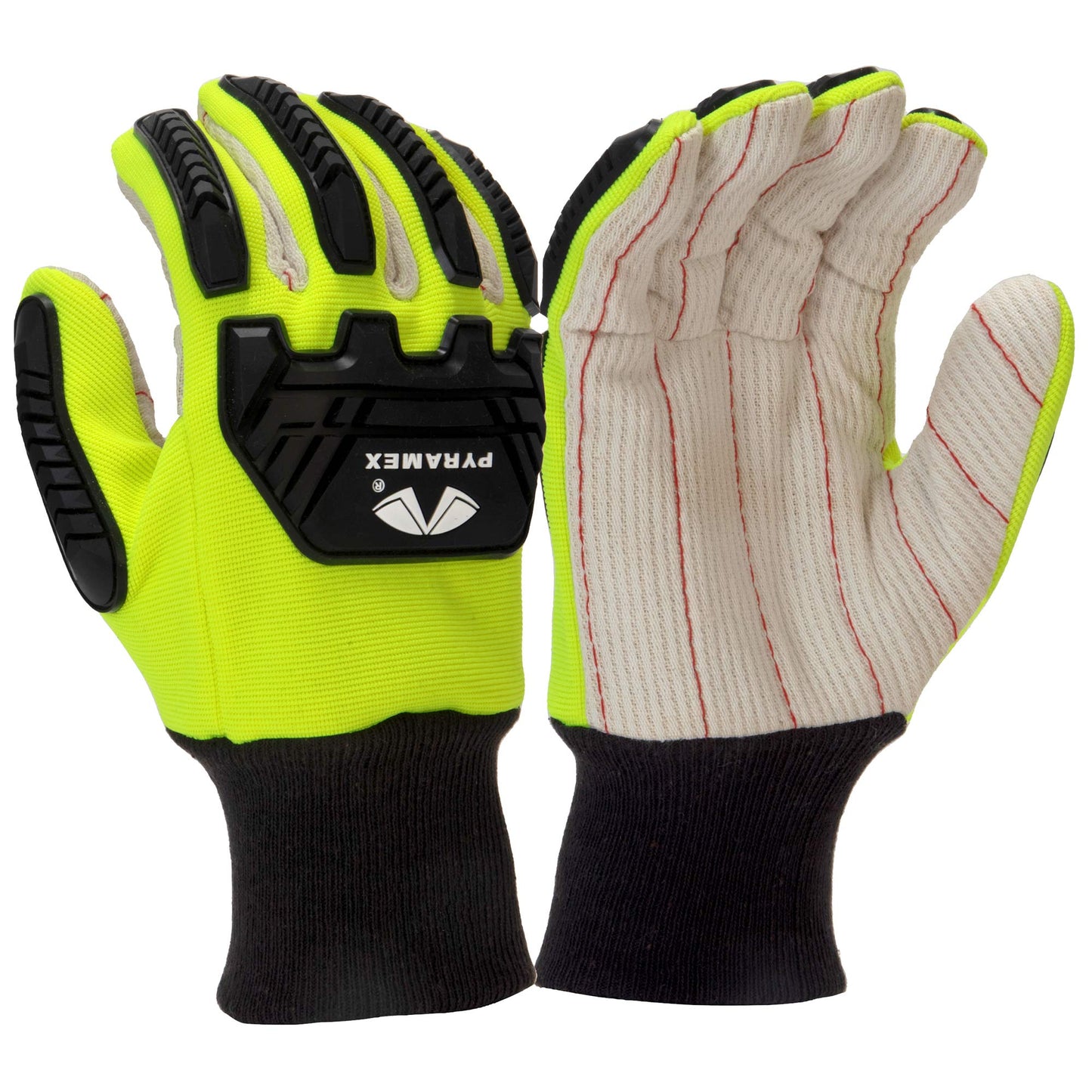 Yellow String Knit Gloves - Pyramex - Cut Resistant