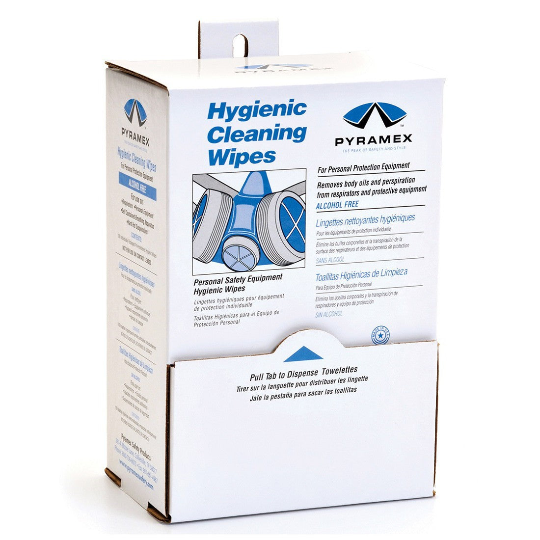 Box of 100 Cleaning Wipes - Pyramex - Alcohol-Free Hygienic