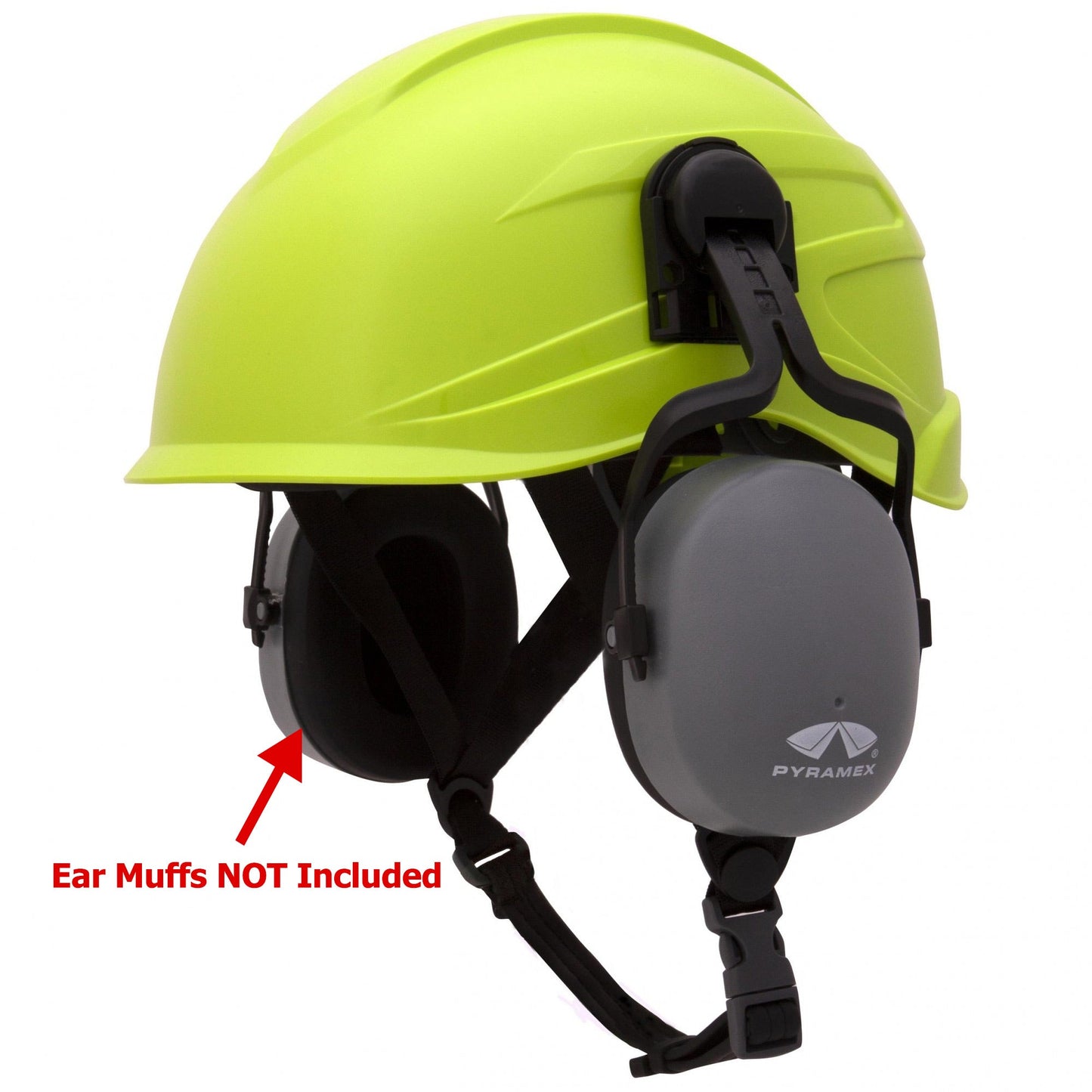 Hi-Vis Lime Hard Hats - Pyramex - Adjustable Suspension
