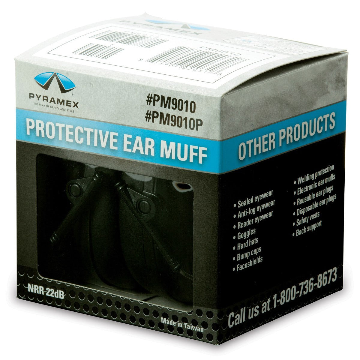 22 NRR Ear Muffs - Pyramex - Comfortable Design
