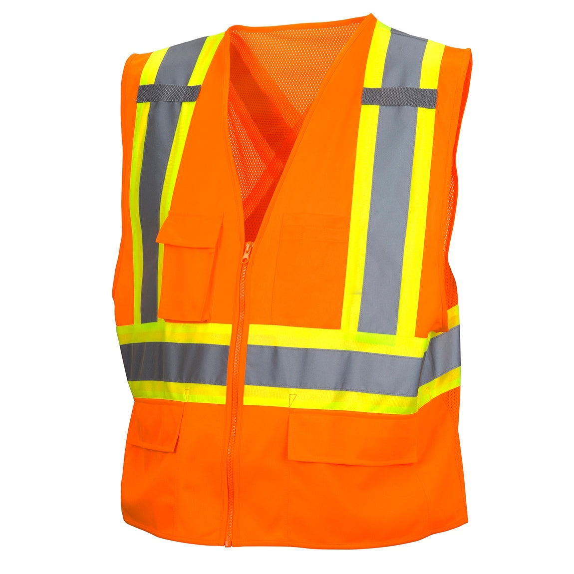 Yellow/Lime Safety Vest - Pyramex - Reflective Design