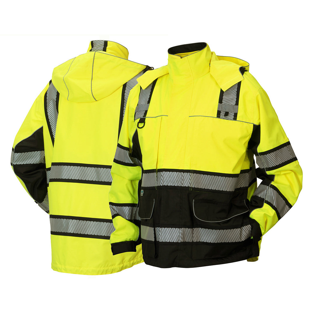 Yellow/Lime Safety Jacket - Pyramex - Waterproof Design