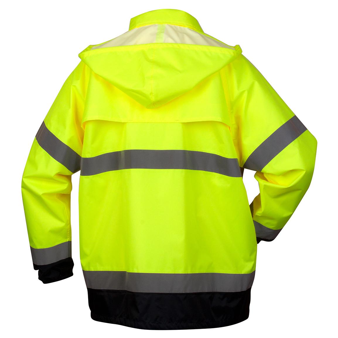 Yellow/Lime Rain Jacket - Pyramex - Hi-Vis Waterproof