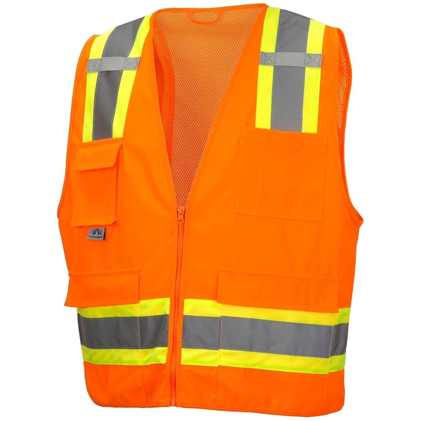 Yellow/Lime Safety Vest - Pyramex - Self Extinguishing Safe