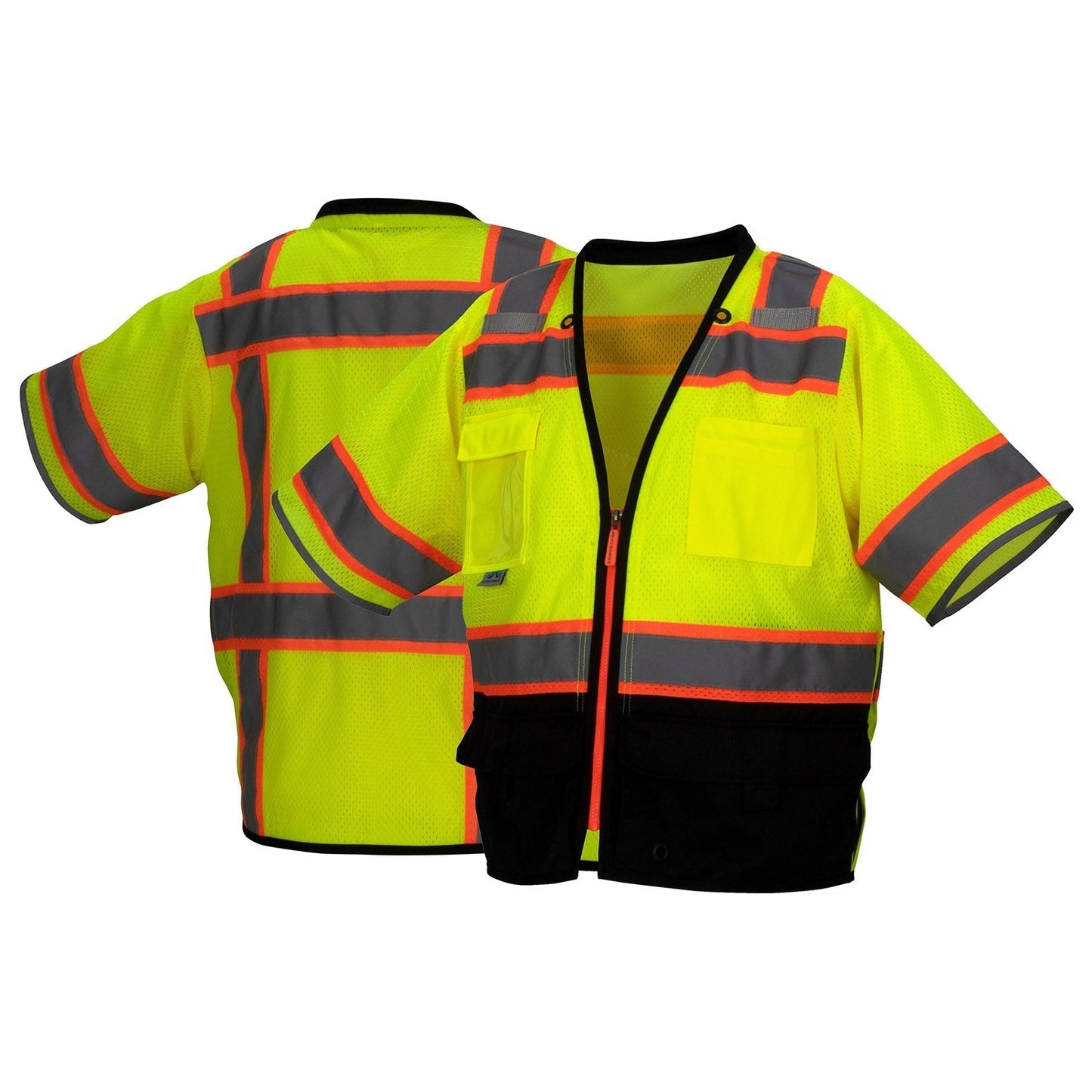 Yellow/Lime Safety Vest - Pyramex - Reflective Design