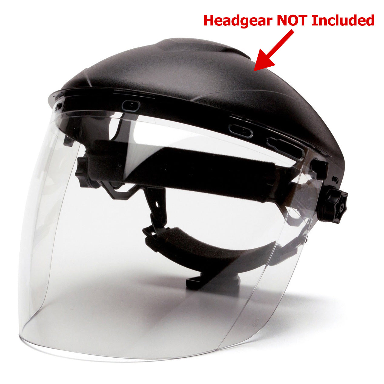 Clear Face Shields - Pyramex - Tapered Polycarbonate