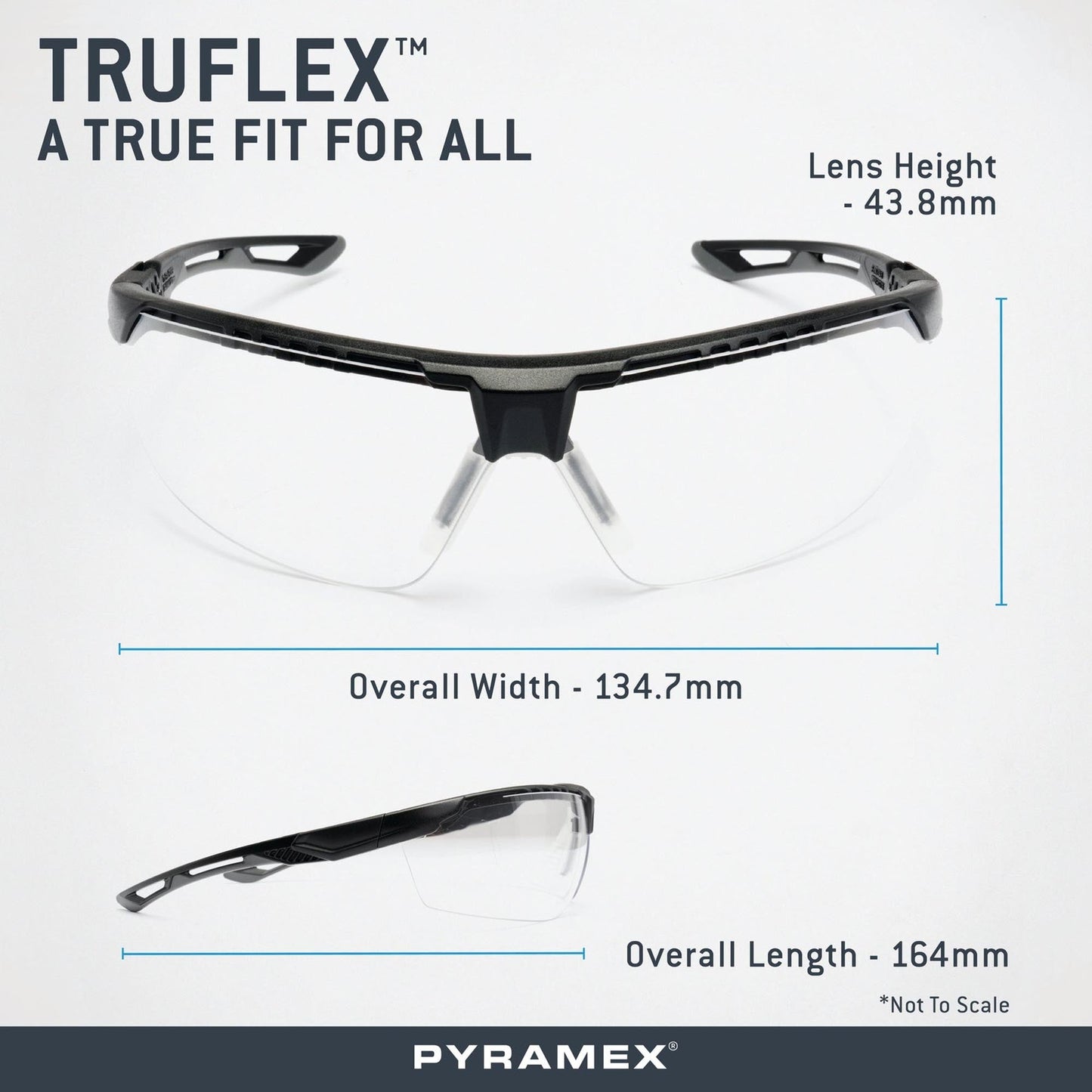 Clear H2MAX Anti-Fog Lens Glasses - Pyramex - Lightweight