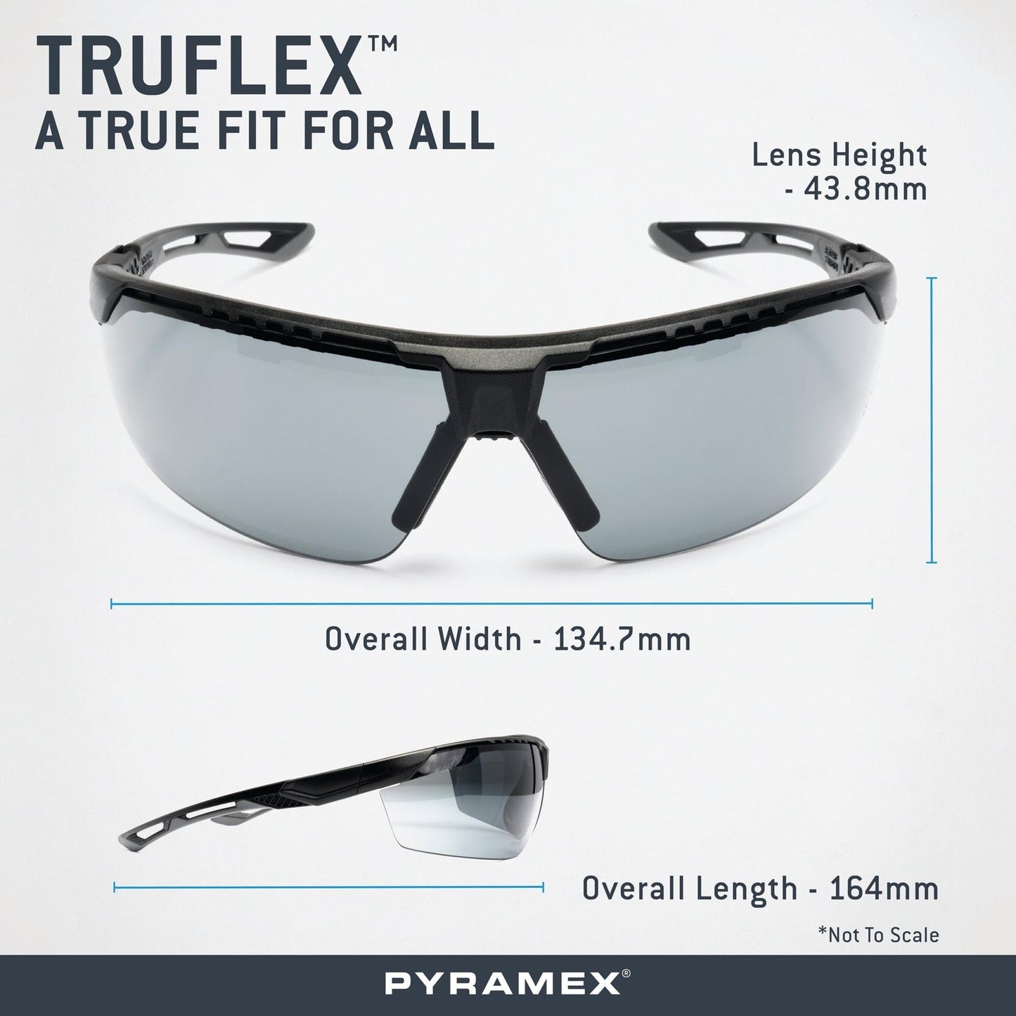 Clear H2MAX Anti-Fog Lens Glasses - Pyramex - Lightweight