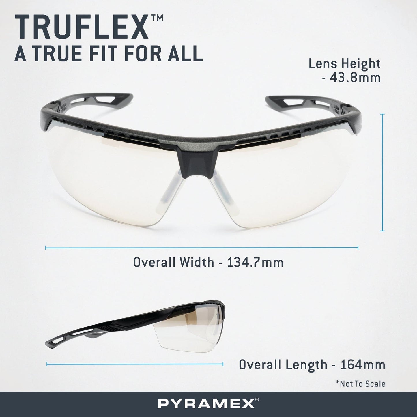 Clear H2MAX Anti-Fog Lens Glasses - Pyramex - Lightweight