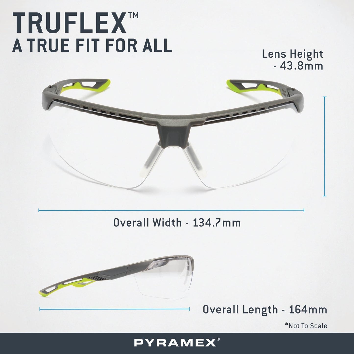 Clear H2MAX Anti-Fog Lens Glasses - Pyramex - Lightweight