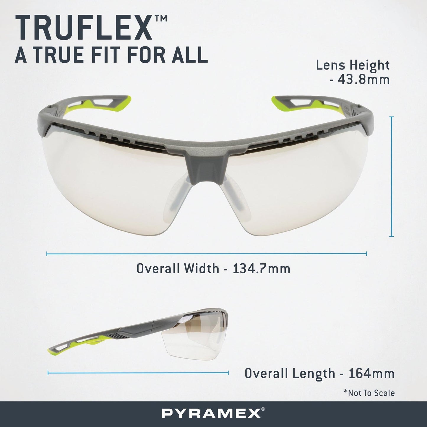 Clear H2MAX Anti-Fog Lens Glasses - Pyramex - Lightweight