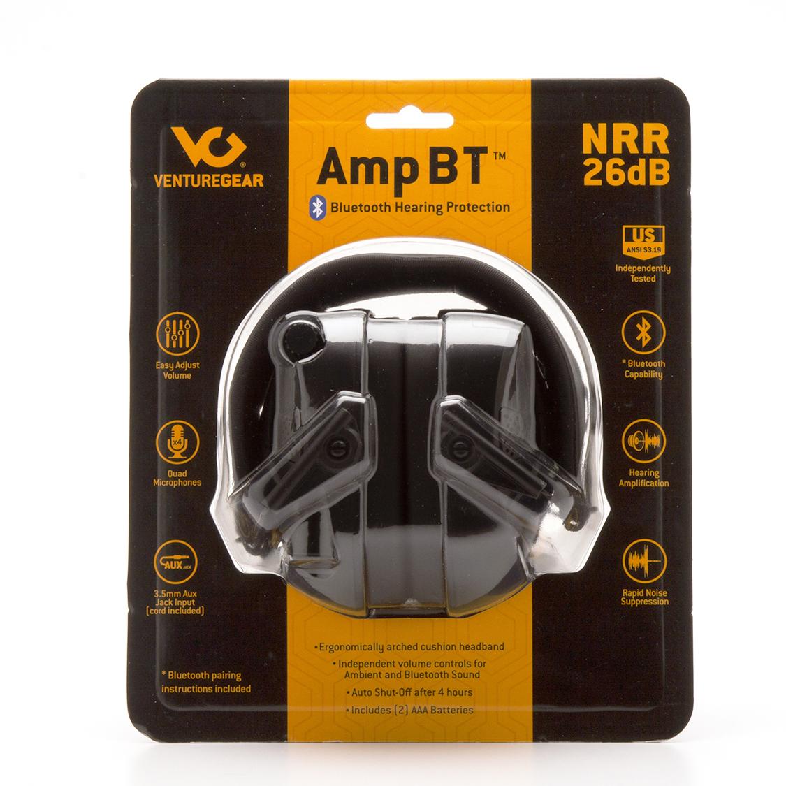 Black Ear Muffs - Venture Gear - Comfortable Bluetooth
