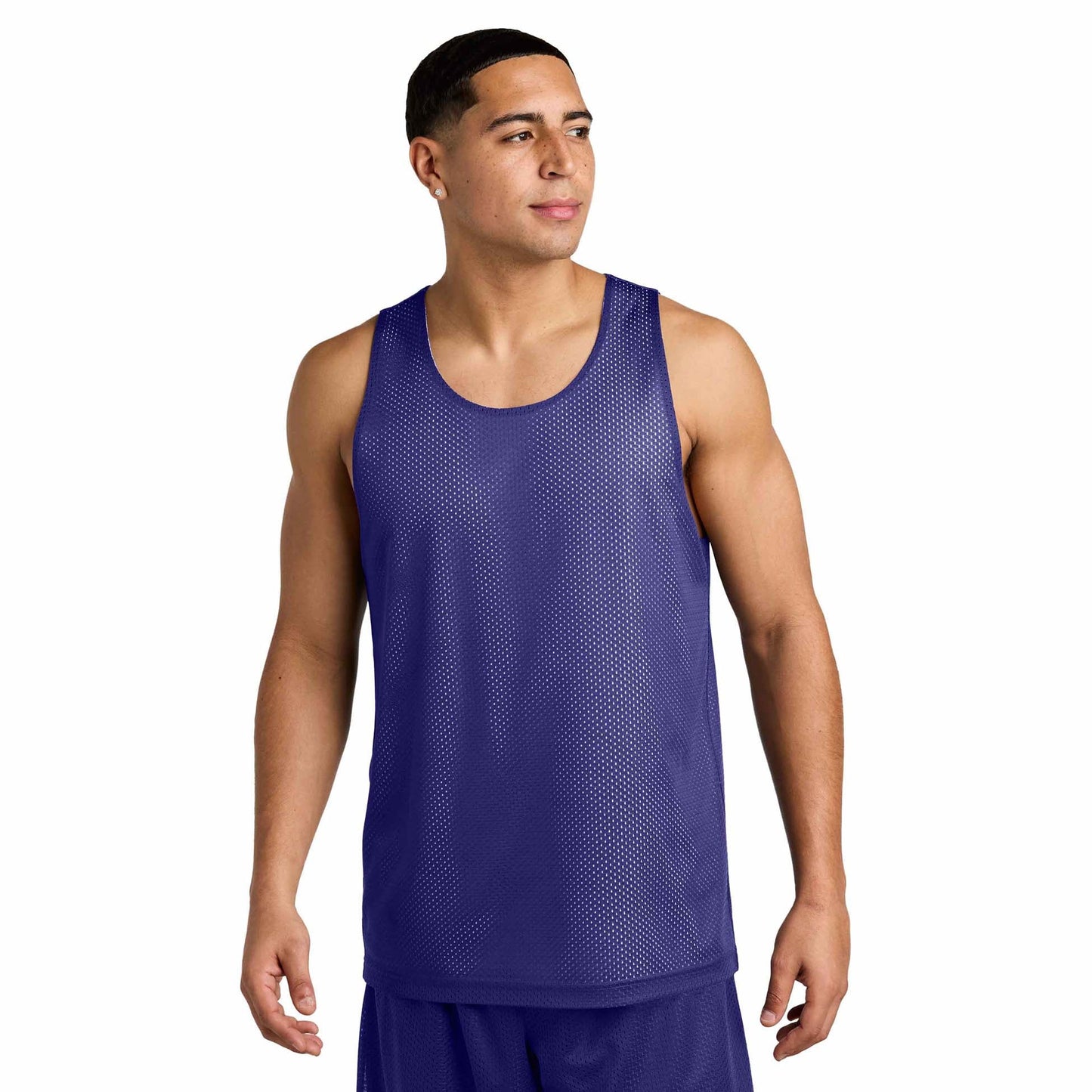 Black/Deep Red Tank Tops - Sport-Tek - Moisture-Wicking
