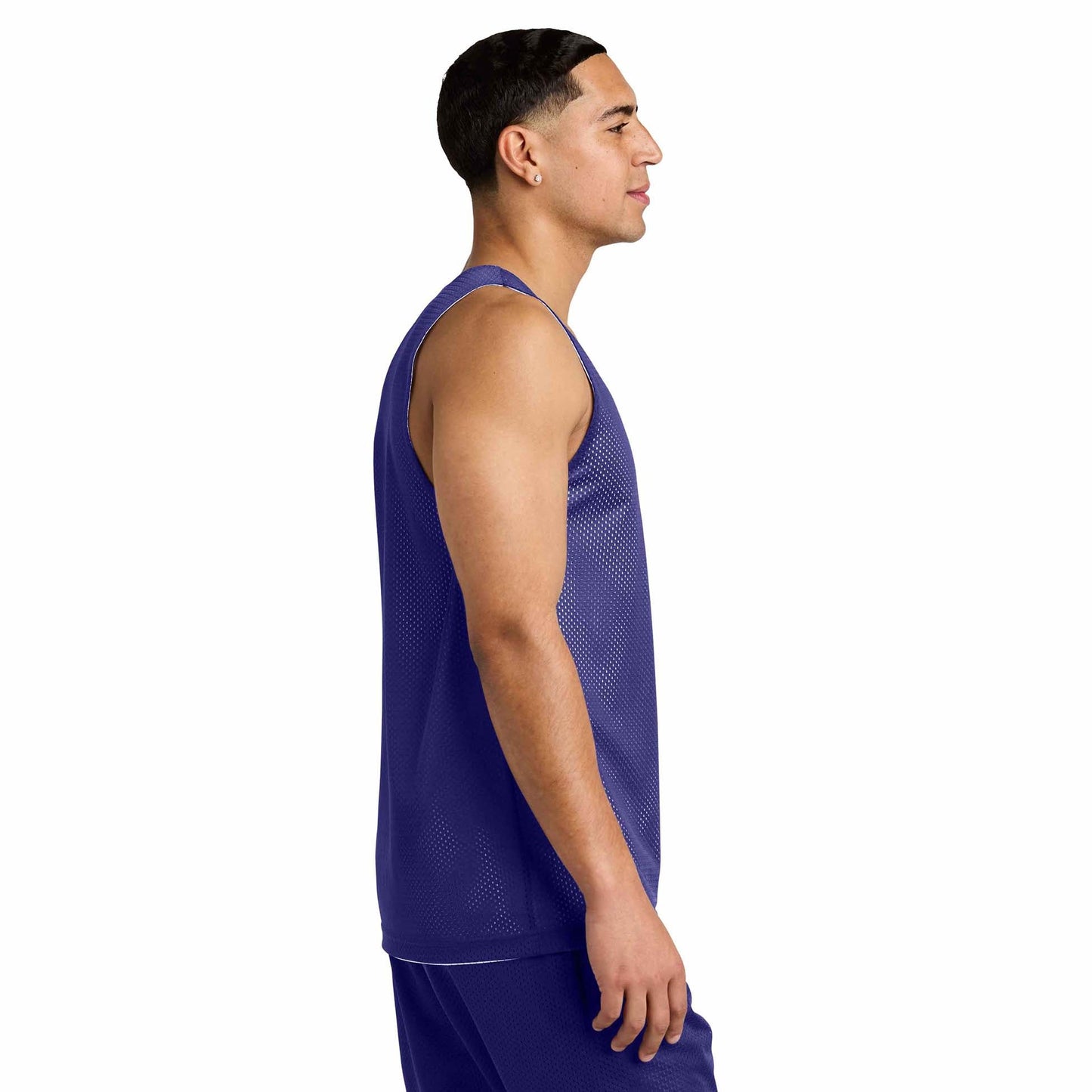 Black/Deep Red Tank Tops - Sport-Tek - Moisture-Wicking