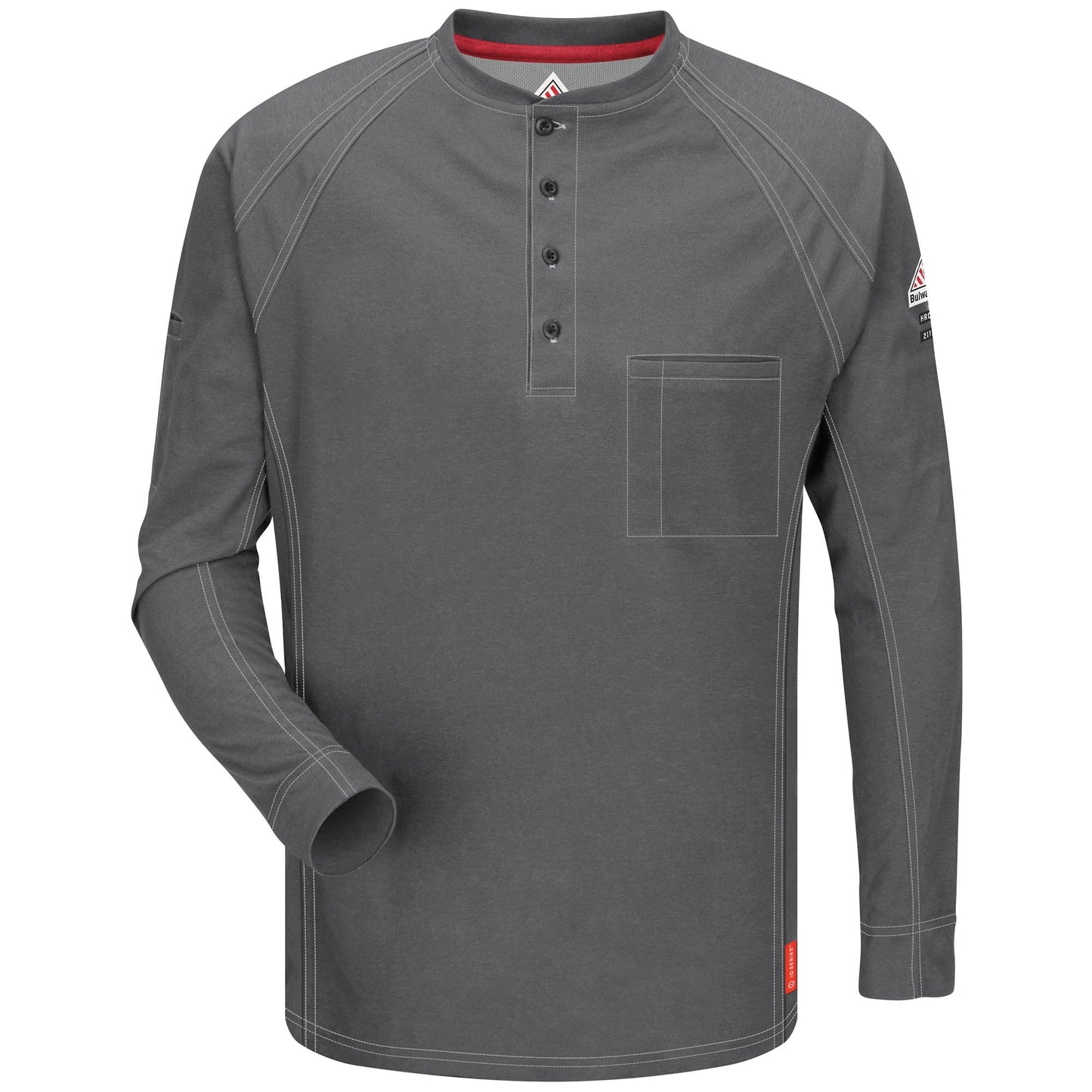 Black Henley Shirt - Bulwark FR - Comfort Knit