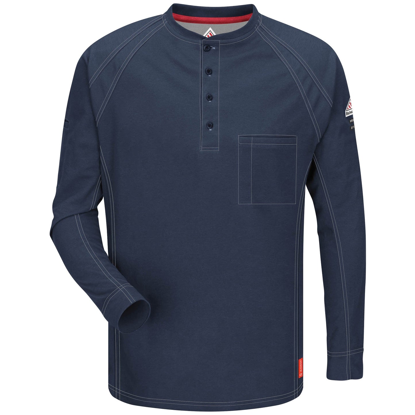 Black Henley Shirt - Bulwark FR - Comfort Knit