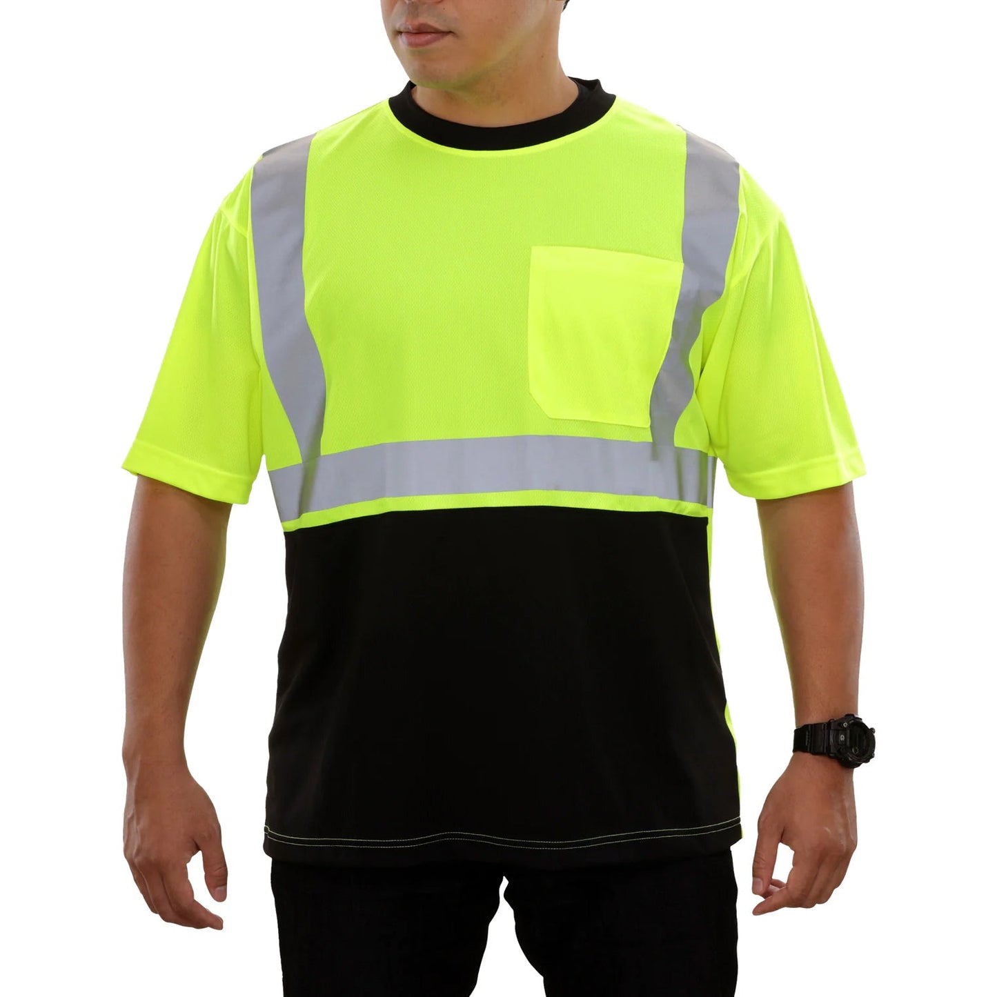 Yellow/Lime Safety Shirts - brand - High-Visibility