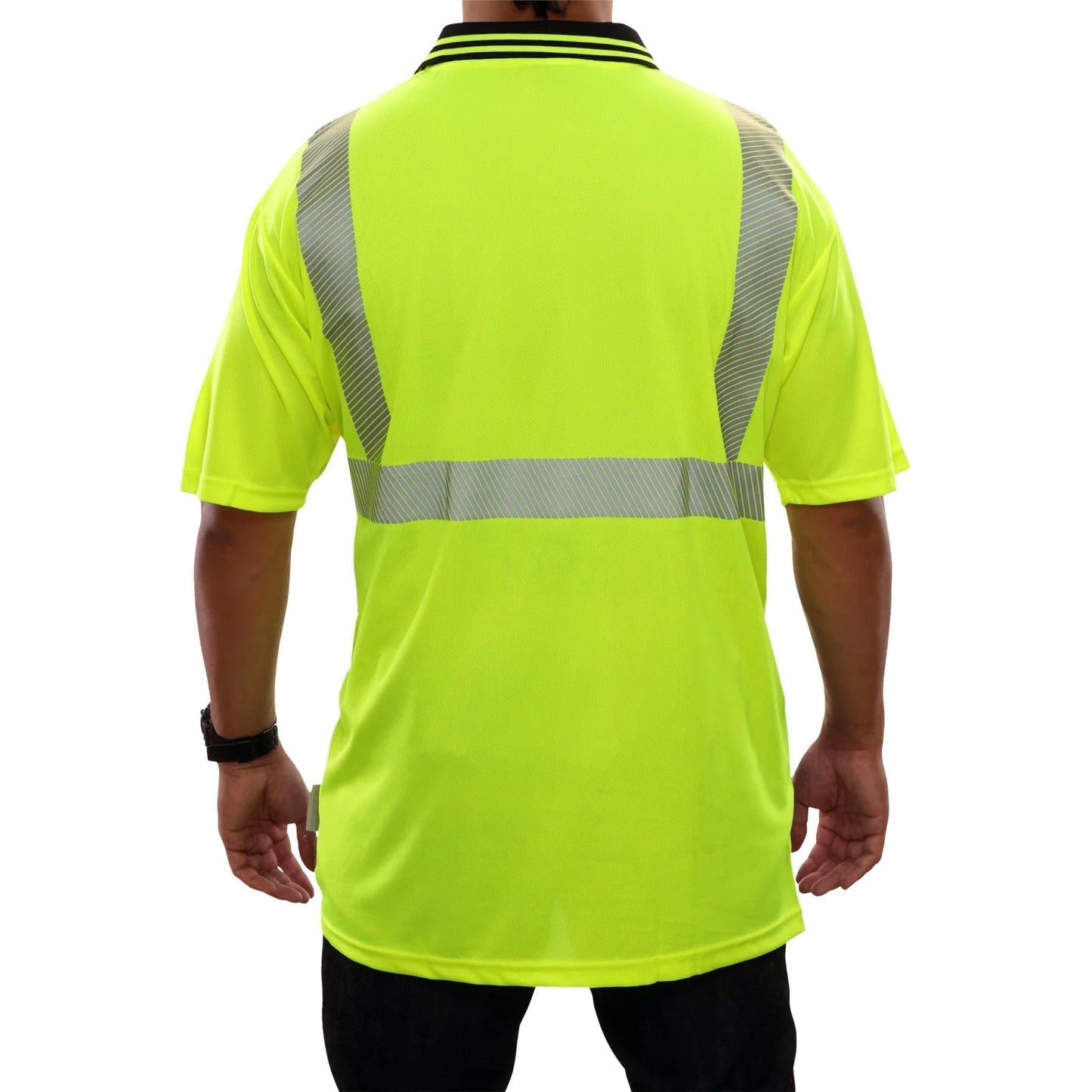 Yellow/Lime Safety Shirt - brand - Moisture-Wicking