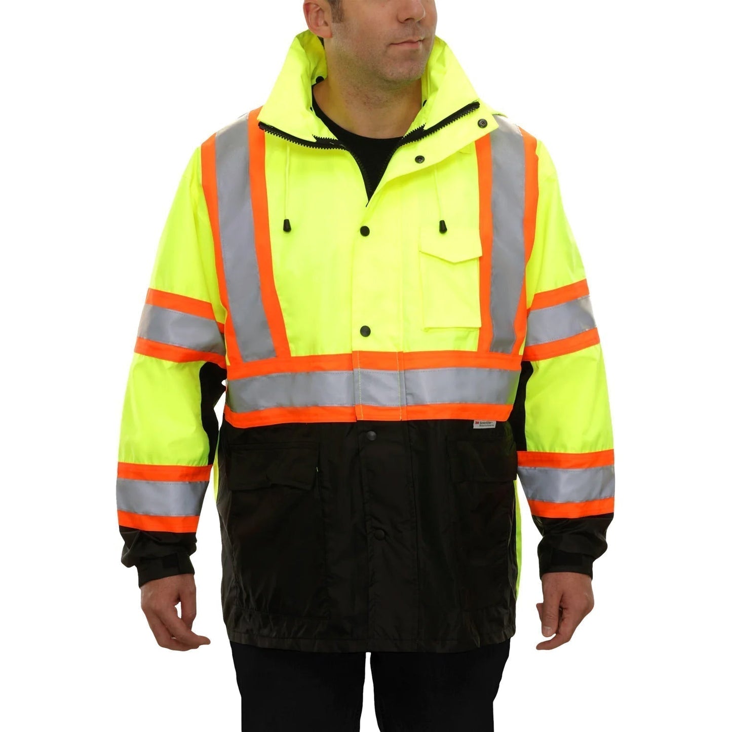 Yellow/Lime Safety Jacket - brand - Two-Tone Design