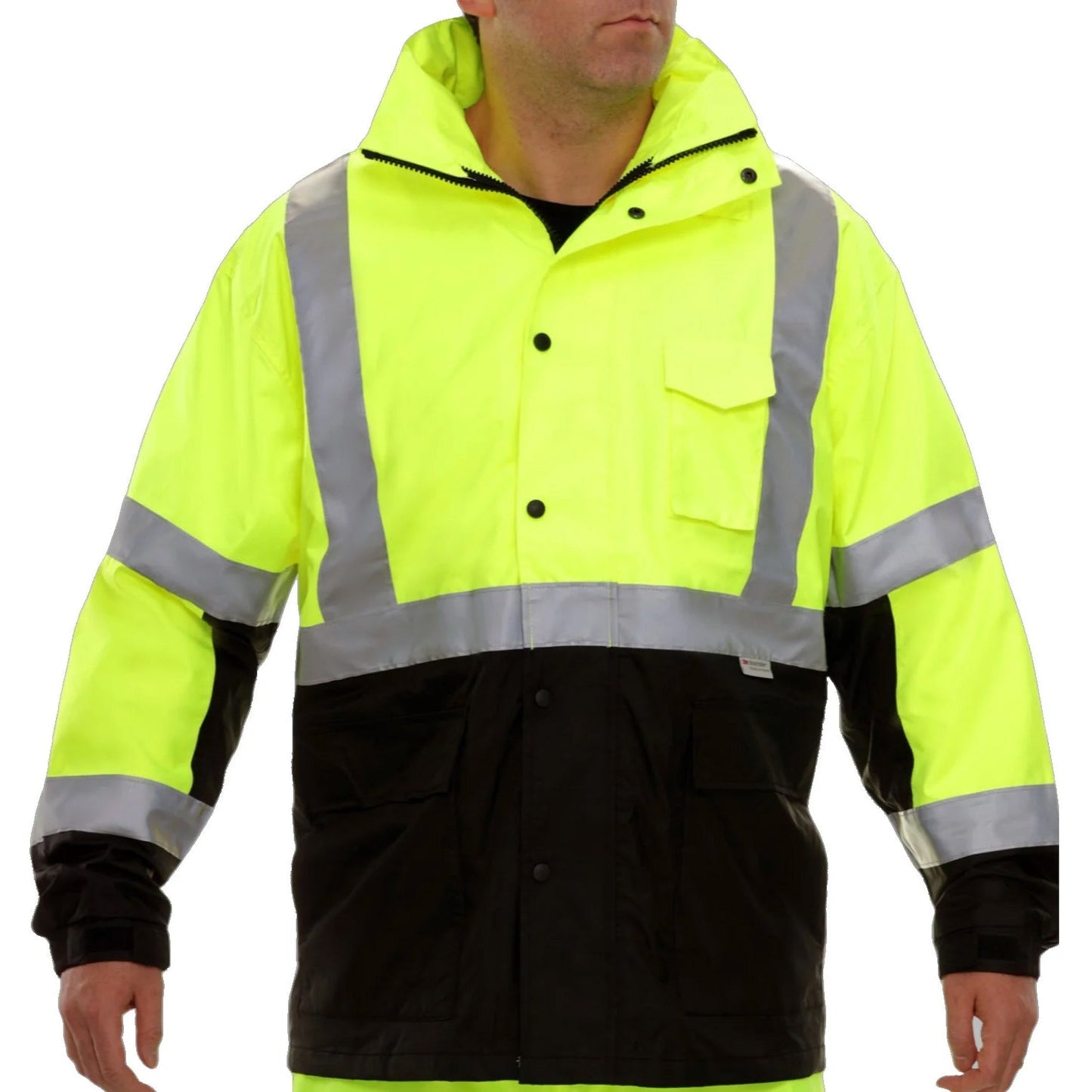 Yellow/Lime Safety Jacket - brand - Waterproof Design