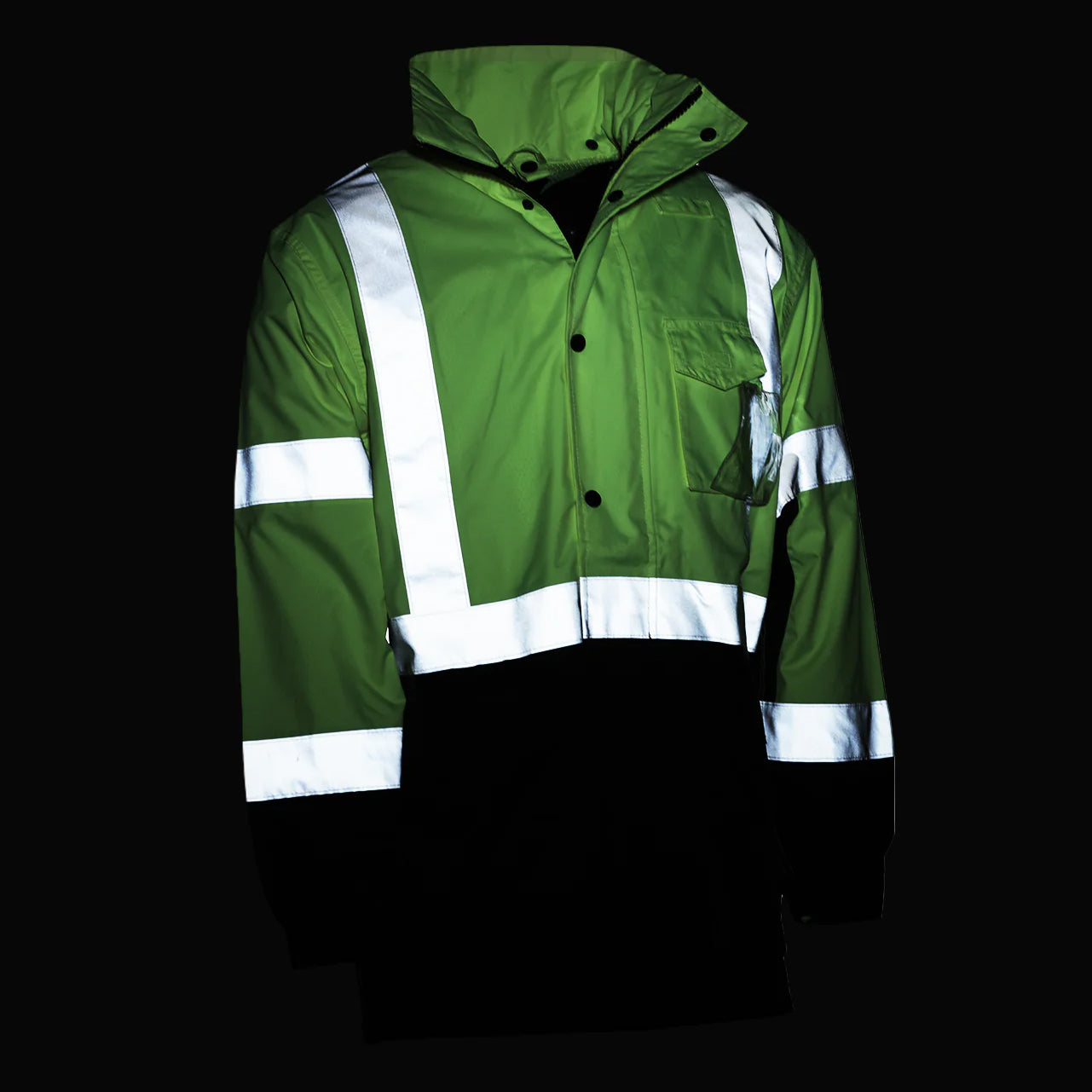 Yellow/Lime Safety Jacket - brand - Waterproof Design