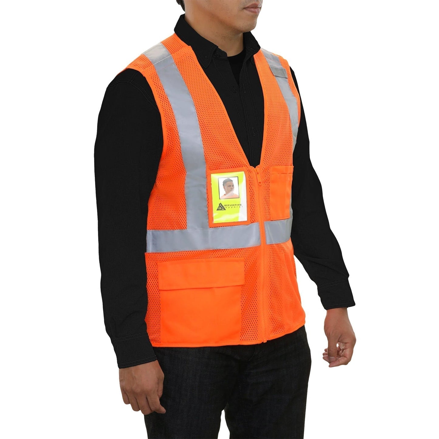 Yellow Lime Safety Vest - brand - Reflective Mesh
