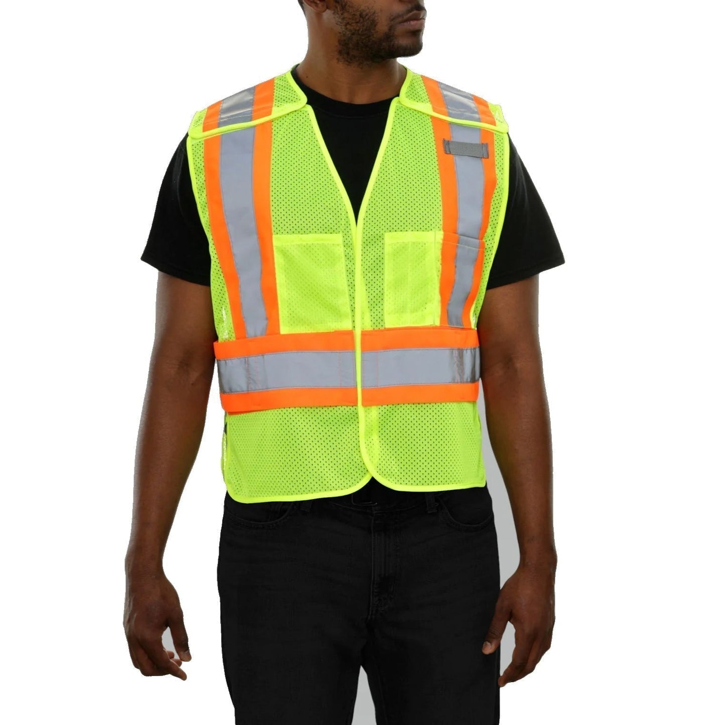 Yellow/Lime Safety Vest - brand - High-Visibility Design
