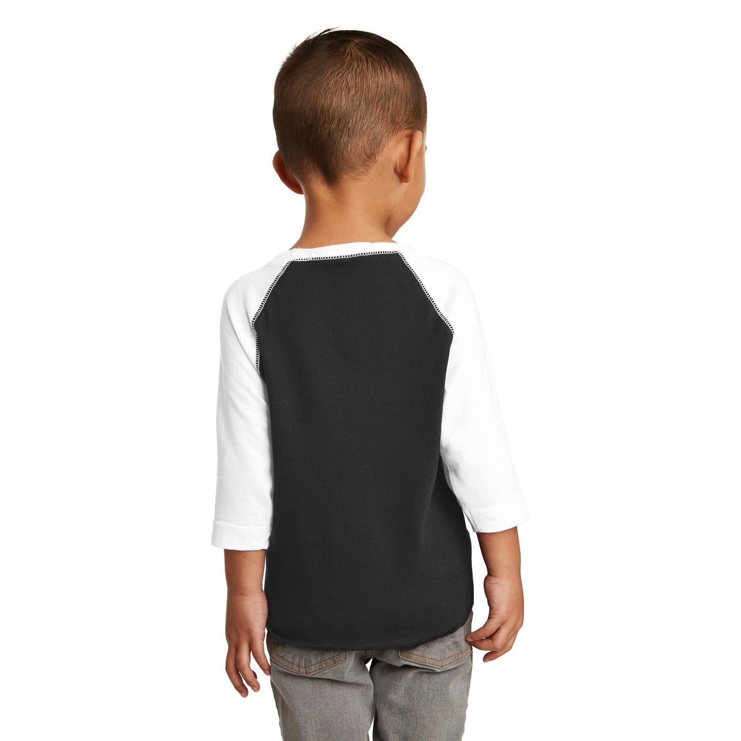 Black/White T-Shirt - Rabbit Skins - Soft Jersey Comfort