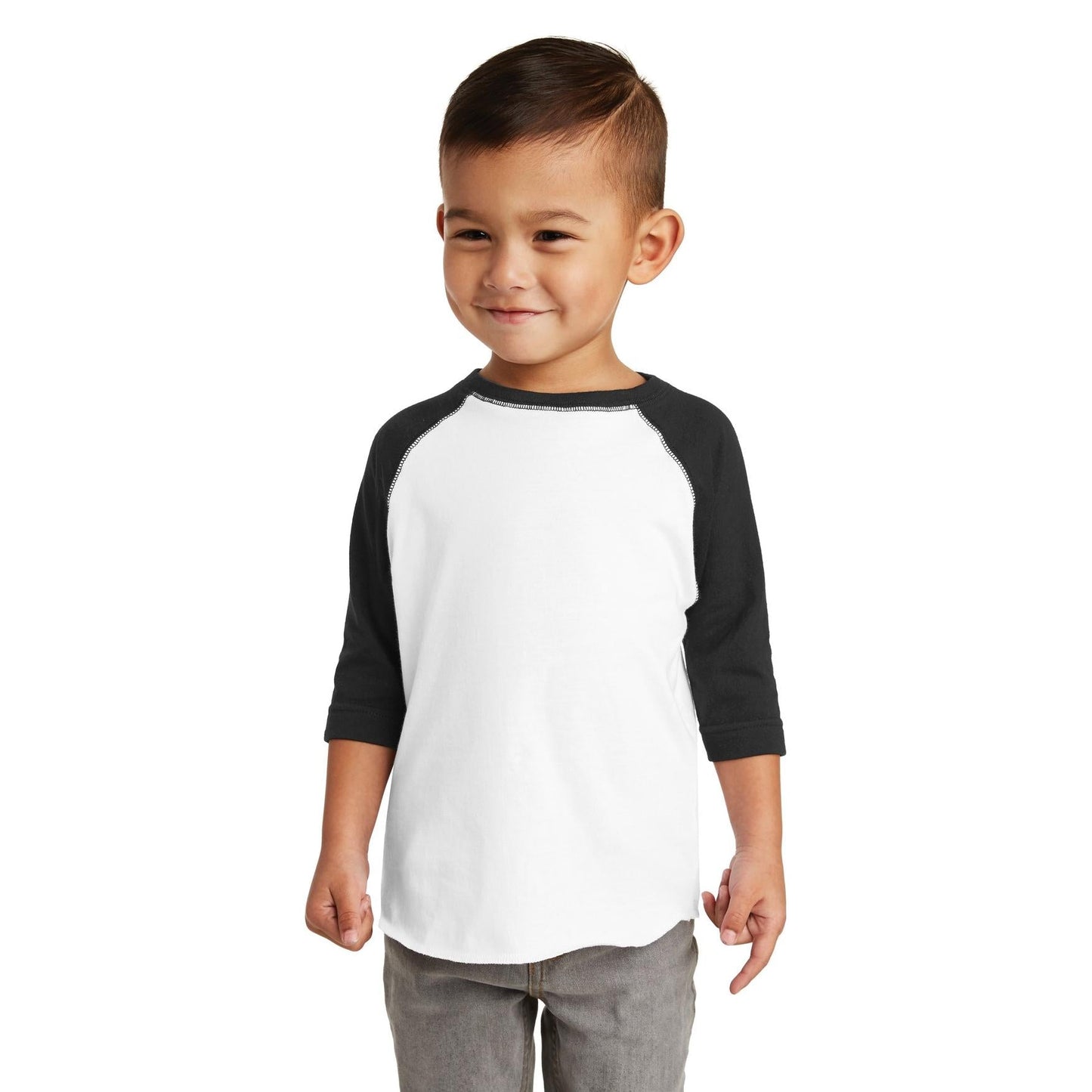 Black/White T-Shirt - Rabbit Skins - Soft Jersey Comfort