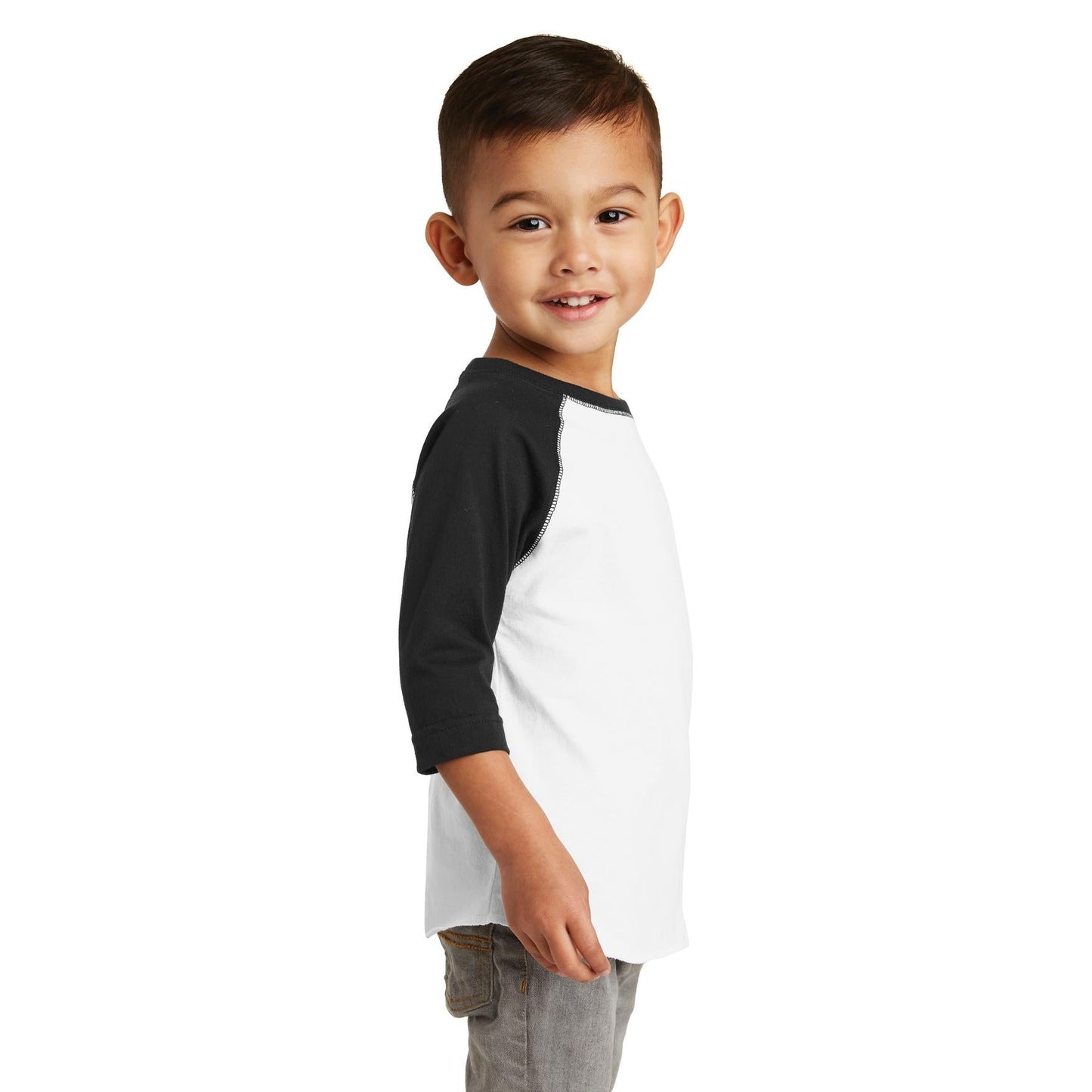 Black/White T-Shirt - Rabbit Skins - Soft Jersey Comfort