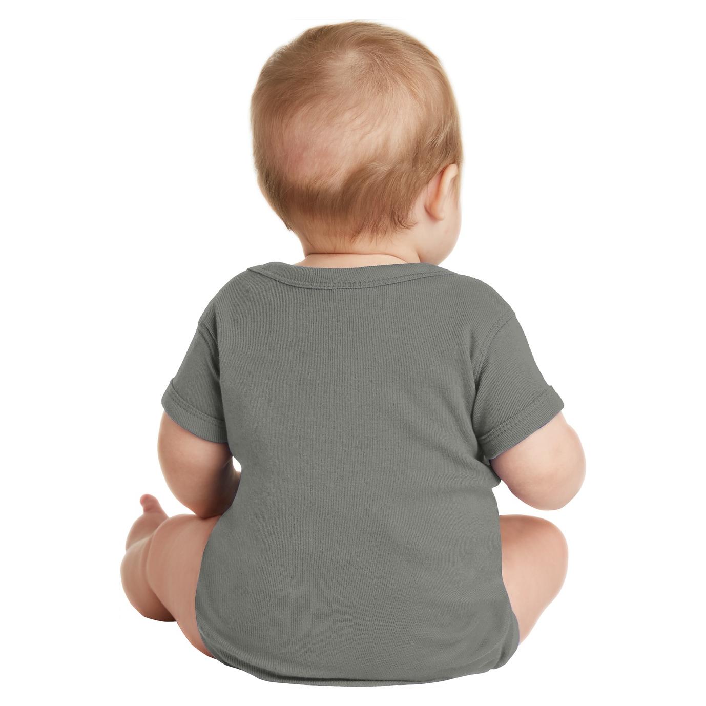 Black Infant Bodysuit - Rabbit Skins - Combed Cotton
