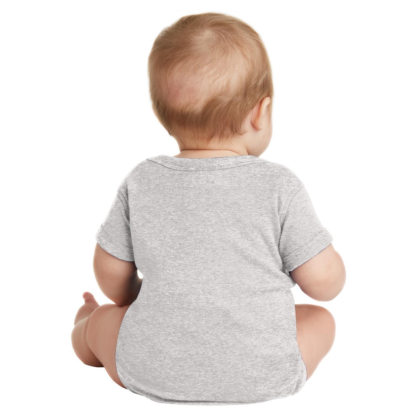 Black Infant Bodysuit - Rabbit Skins - Combed Cotton