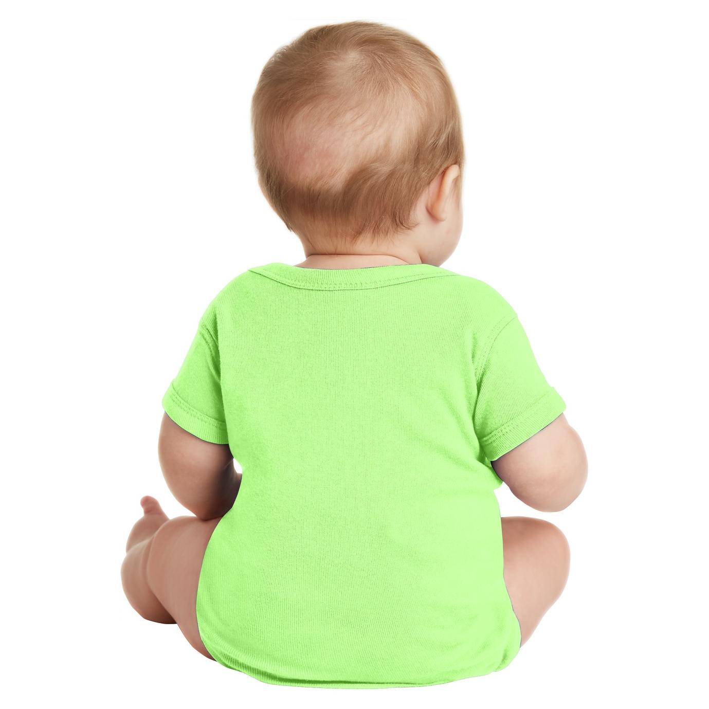 Black Infant Bodysuit - Rabbit Skins - Combed Cotton