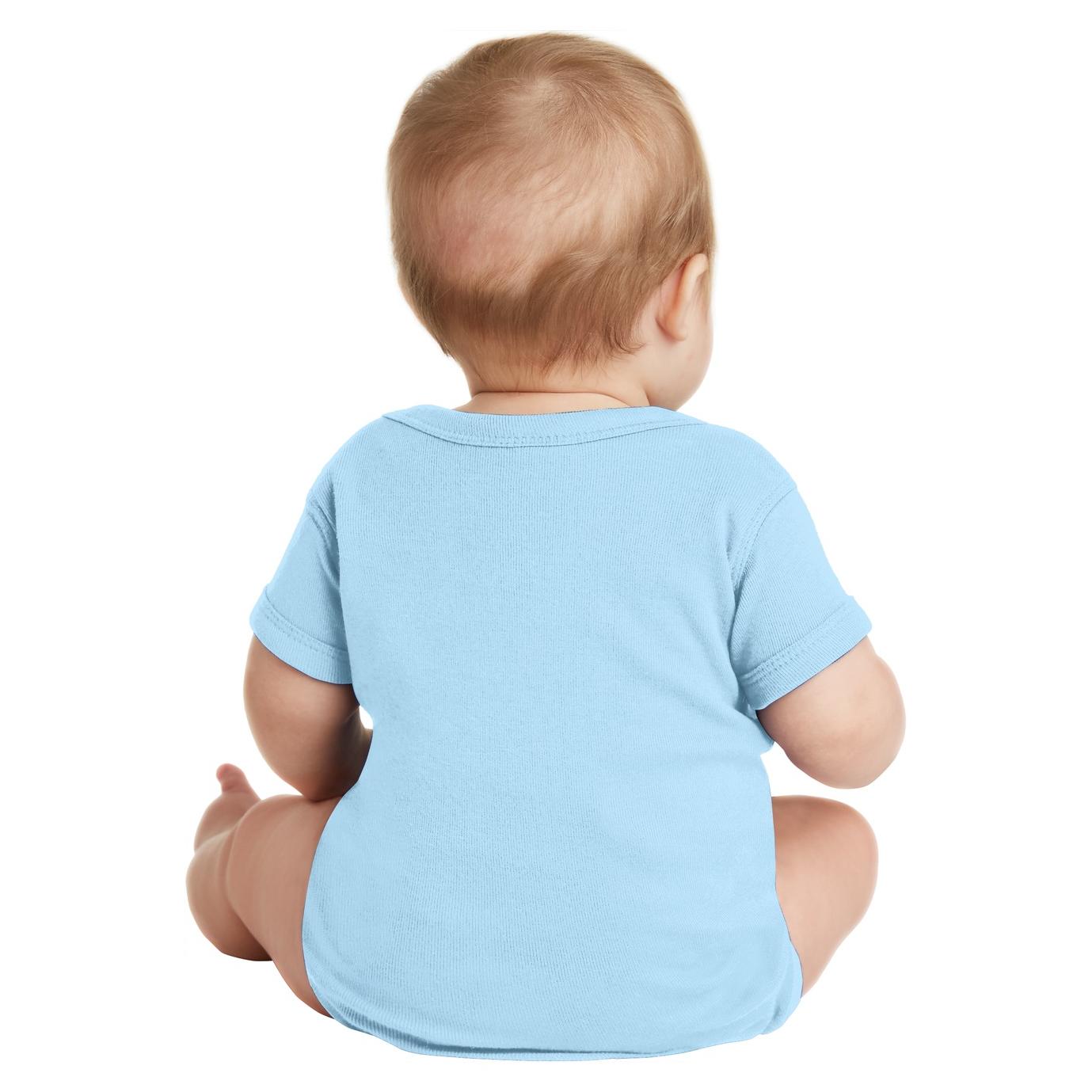 Black Infant Bodysuit - Rabbit Skins - Combed Cotton