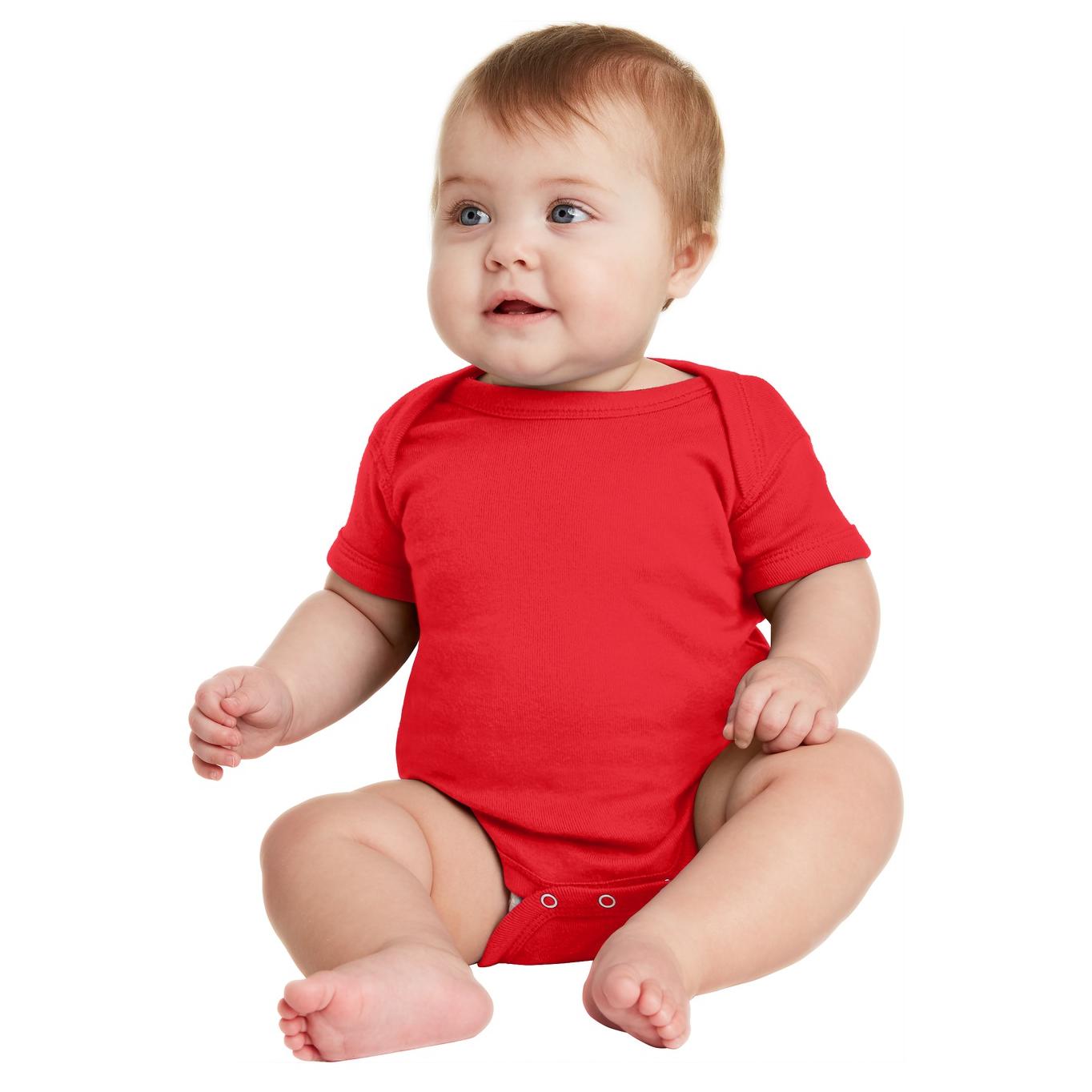 Black Infant Bodysuit - Rabbit Skins - Combed Cotton