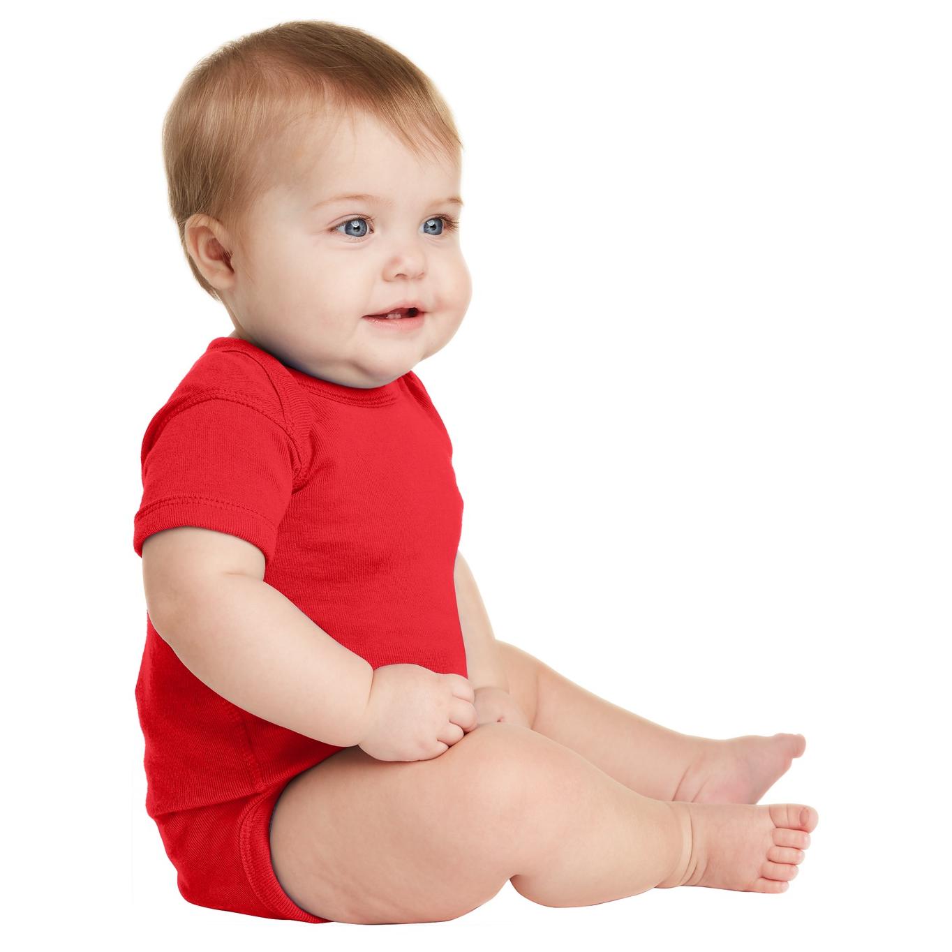 Black Infant Bodysuit - Rabbit Skins - Combed Cotton